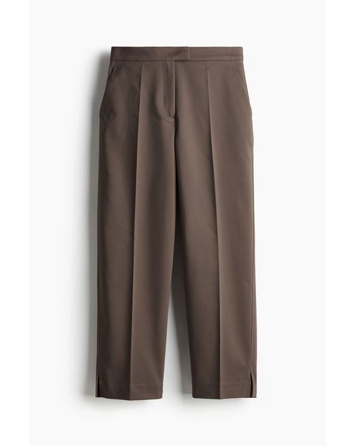 H&M Brown Elegante Zigarettenhose