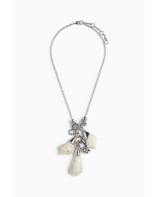 H&M Halsketting Met Schelphangertjes in het White