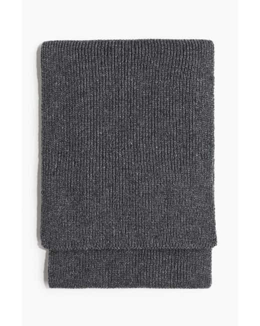 H&M Schal in Rippstrick in Gray für Herren