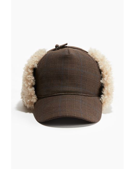 H&M Brown Cap mit Ohrenklappen