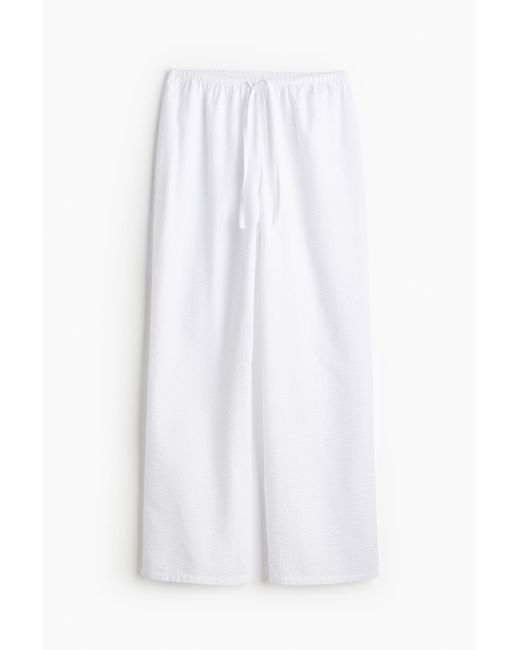 Pantalon de pyjama H&M en coloris White