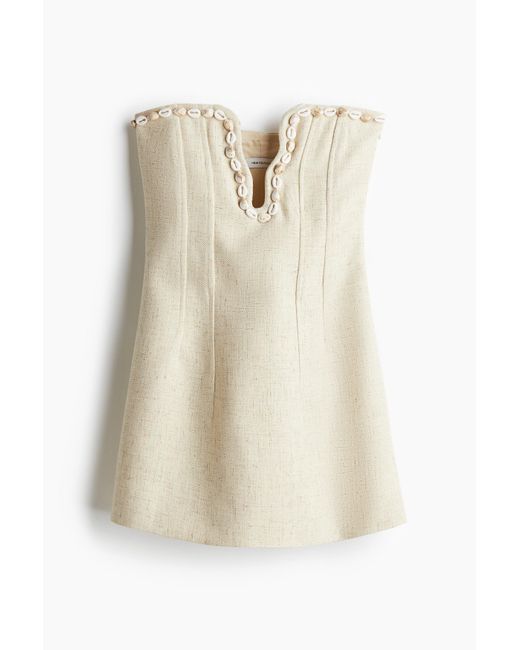 Robe Plongeante Avec Décor Façon Coquillages H&M en coloris White