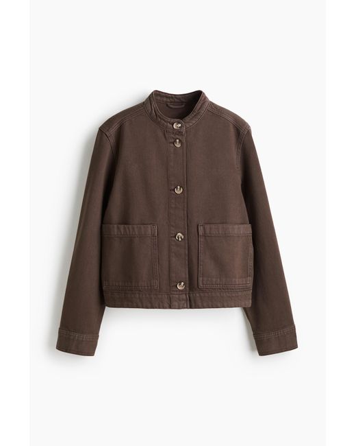 H&M Twill Jack in het Brown