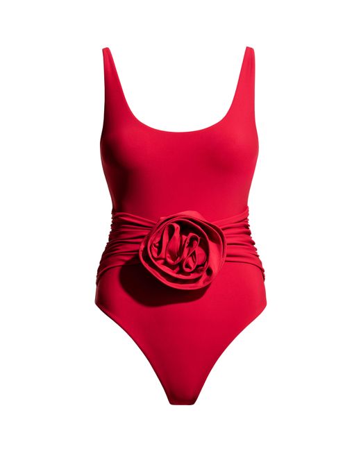 Maillot De Bain Avec Rose Appliquée H&M en coloris Red