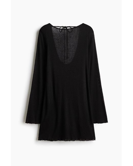 H&M Korte Strandjurk in het Black