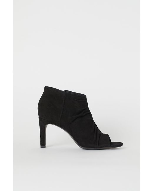 h&m white ankle boots