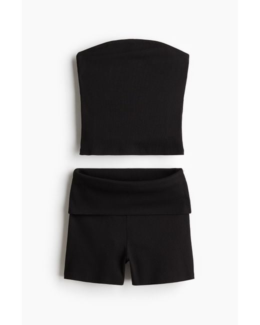 H&M Tweedelige Set in het Black