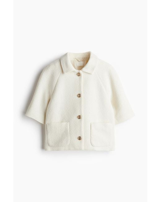 H&M Jasje Met Korte Mouwen in het White