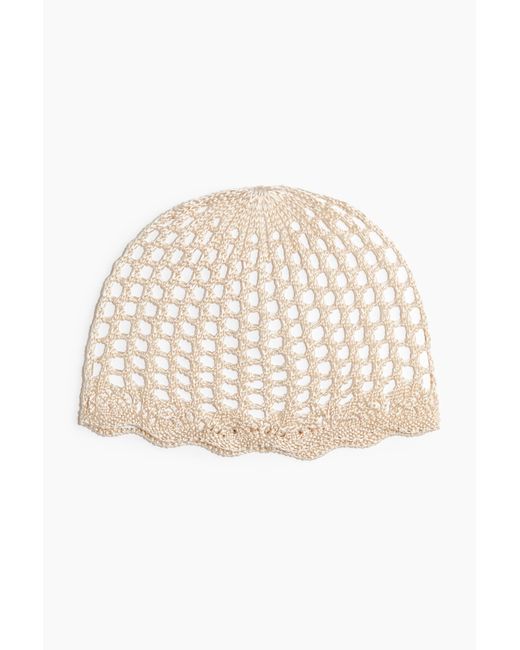 H&M Natural Mütze im Häkellook