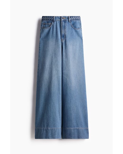 H&M Blue Wide High Jeans