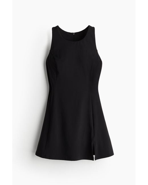 H&M Black Tenniskleid mit SoftMoveTM
