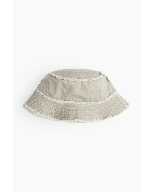 H&M Green Bucket Hat aus Baumwolle
