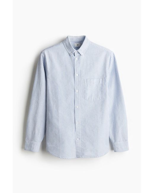 H&M Oxfordhemd Regular Fit in Blue für Herren