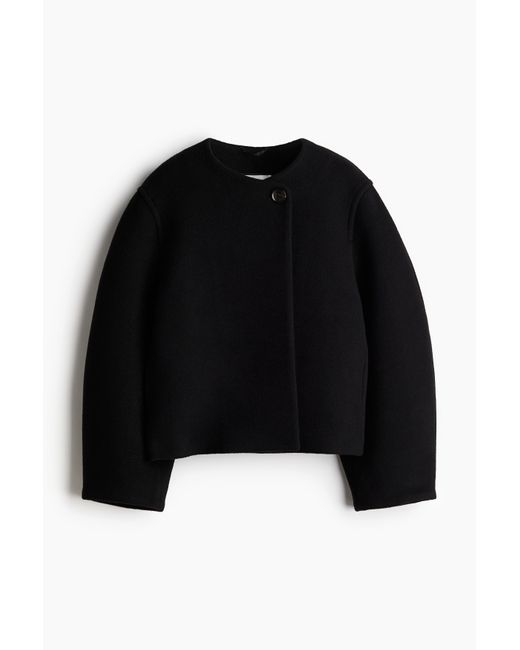 H&M Black Jacke aus Wollmix