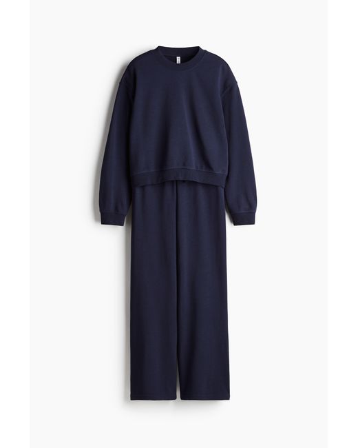 Ensemble 2 Pièces En Molleton H&M en coloris Blue