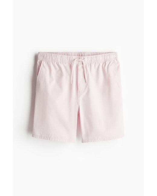 H&M Baumwollshorts Regular Fit in Pink für Herren