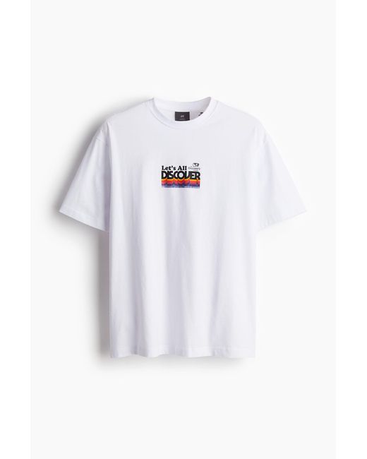 H&M T-shirt in het White voor heren