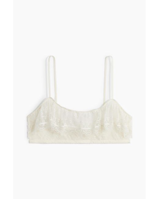 H&M White Soft-BH aus Spitze