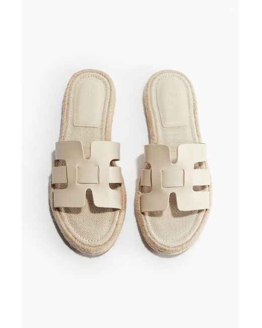 H&M Espadrille-slippers in het White