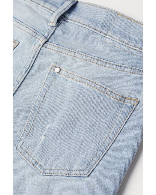 h&m trashed skinny jeans black