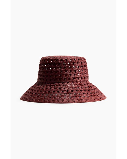 H&M Strooien Hoed in het Red