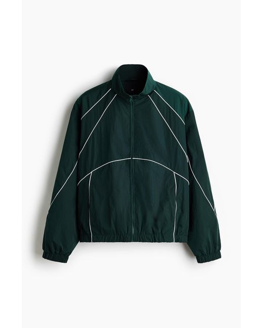 H&M Trackjacket In Blokkleuren in het Green voor heren