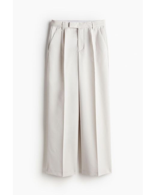 Pantalon habillé H&M en coloris White