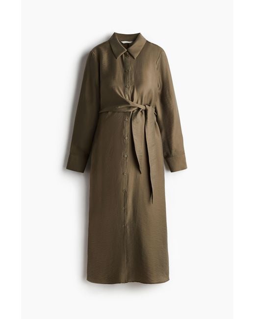 H&M Green MAMA Before & After Blusenkleid