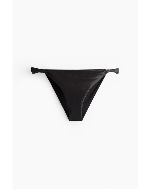 Bas de maillot avec détails torsadés H&M en coloris Black
