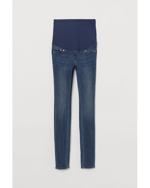 H&M Denim Mama Super Skinny Jeans in Blue - Lyst