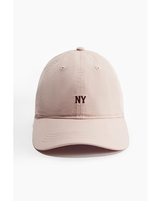 H&M Natural Twillcap mit Stickerei