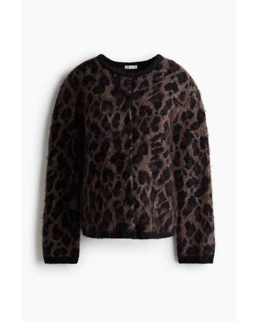 Mama Gilet En Maille Jacquard H&M en coloris Black