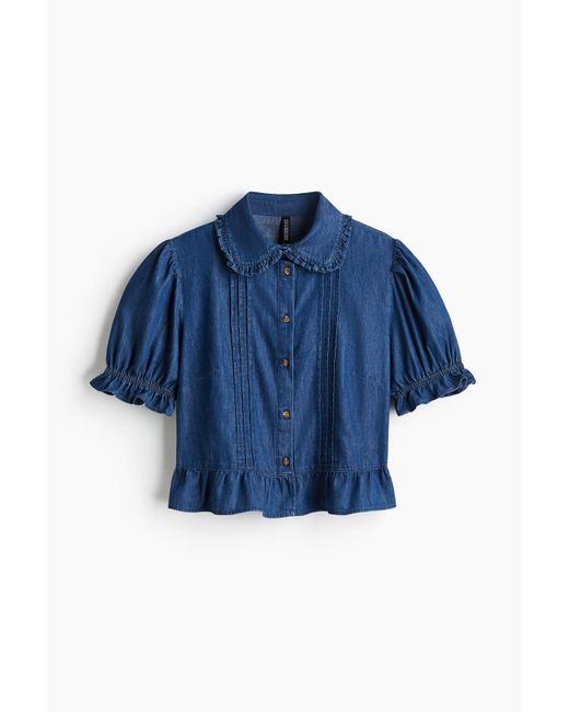 H&M Blue Denimbluse