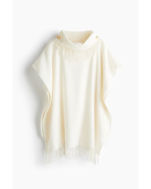 H&M Cape Met Franje in het White