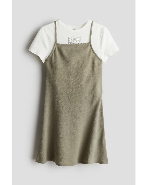 Ensemble 2 Pièces Avec Top Et Robe H&M en coloris Green