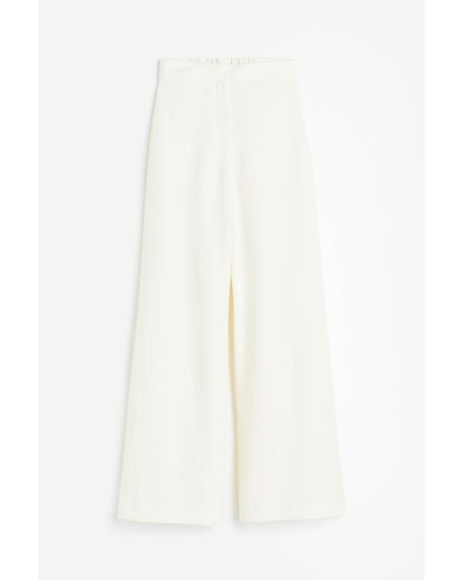 H&M White Weite elegante Hose