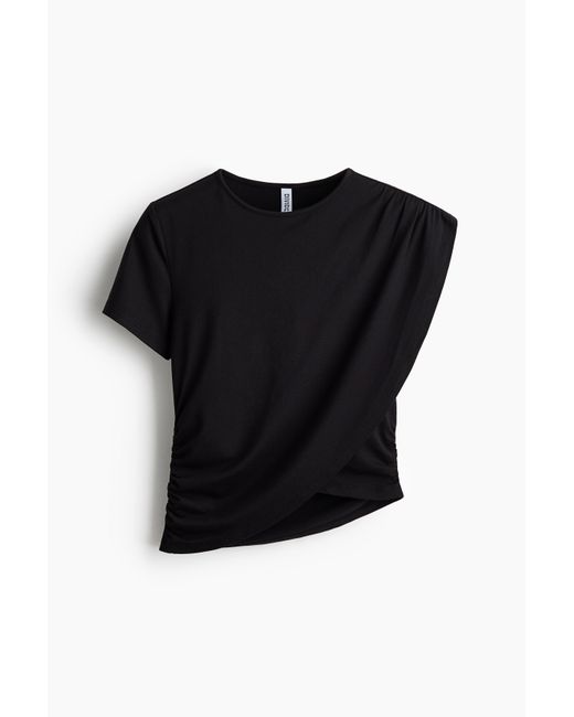 Top À Effet Superposé H&M en coloris Black