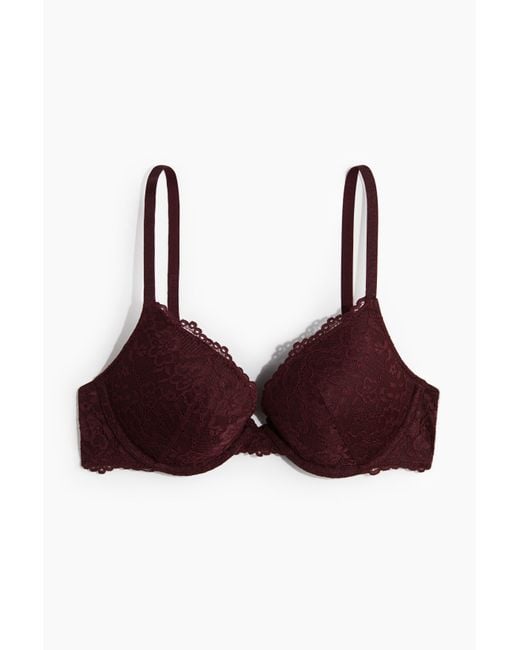 H&M Red Push-up-BH aus Spitze
