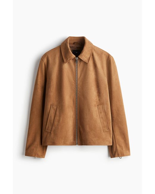 Veste avec col H&M pour homme en coloris Brown