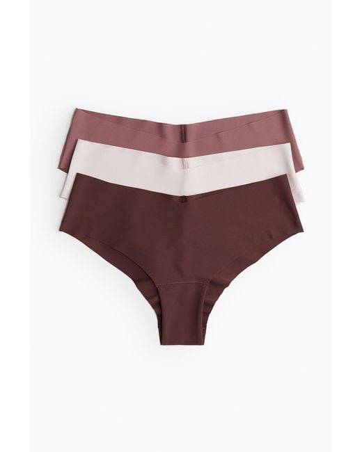H&M Purple 3er-Pack Unsichtbare Hipster