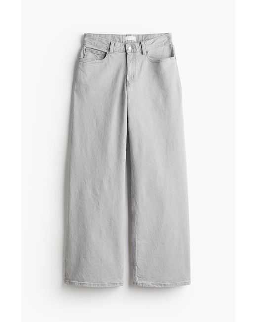 H&M Gray Wide Regular Jeans