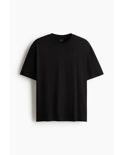 T-shirt Loose Fit H&M pour homme en coloris Black