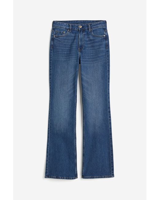 H&M Blue Bootcut High Jeans