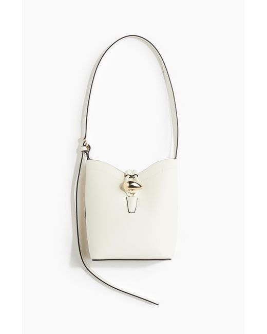 H&M White Crossbody-Tasche