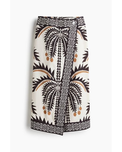 H&M White Bedruckter Wickeljupe