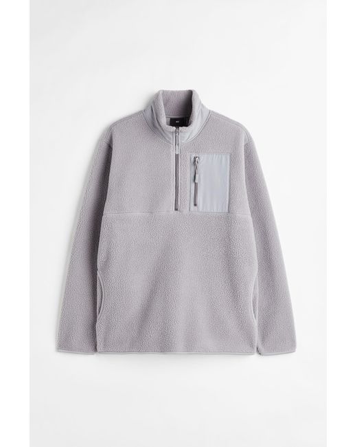 H&M THERMOLITE® Shirt aus Teddyfleece Regular Fit in Gray für Herren