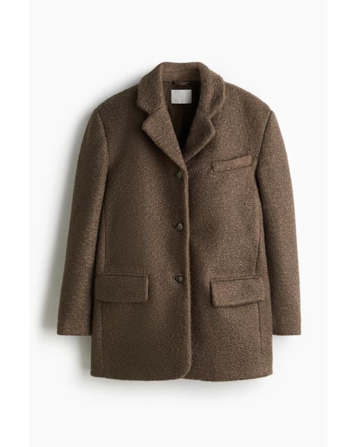 H&M Brown Einreihiger Blazer