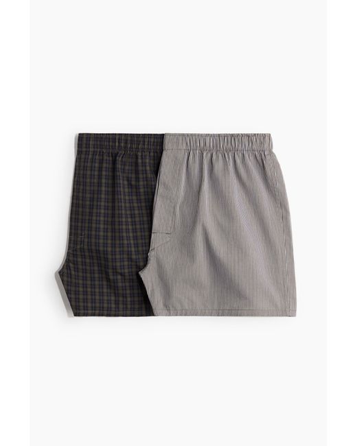H&M 2er-Pack Boxershorts in Gray für Herren