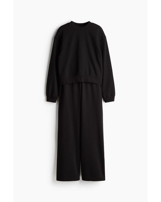 Ensemble 2 Pièces En Molleton H&M en coloris Black