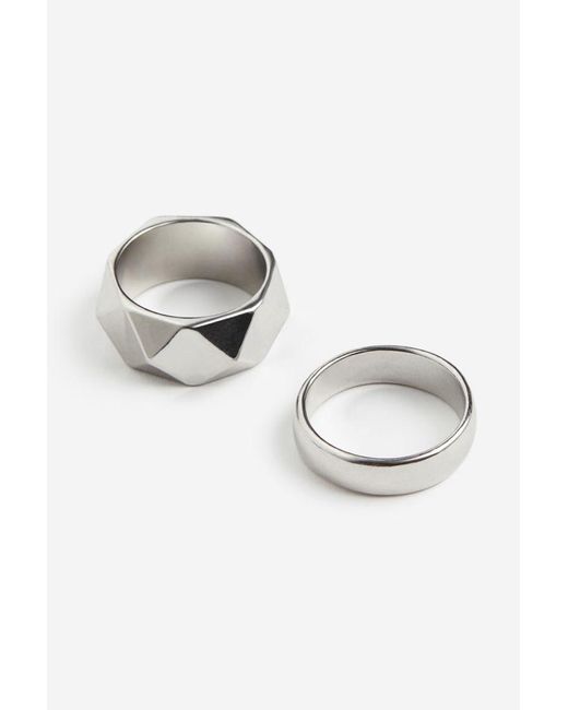 Lot De 2 Bagues H M pour homme Lyst